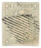 1855  1Fr. Strubel gestempelt
